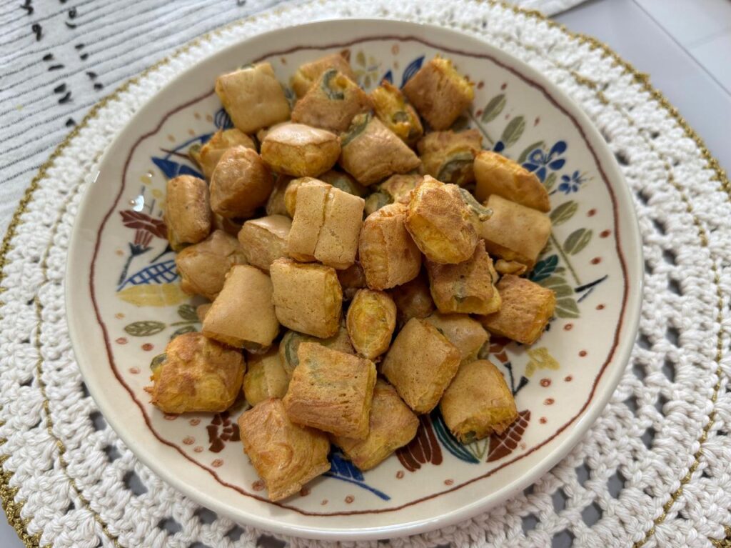 Biscoito de polvilho crocante feito na air fryer